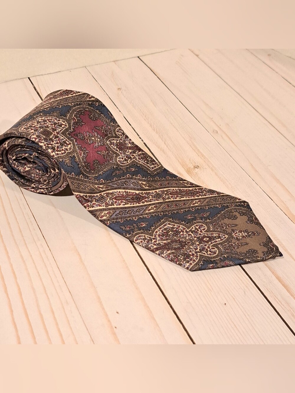Christian Dior Paisley Silk Tie